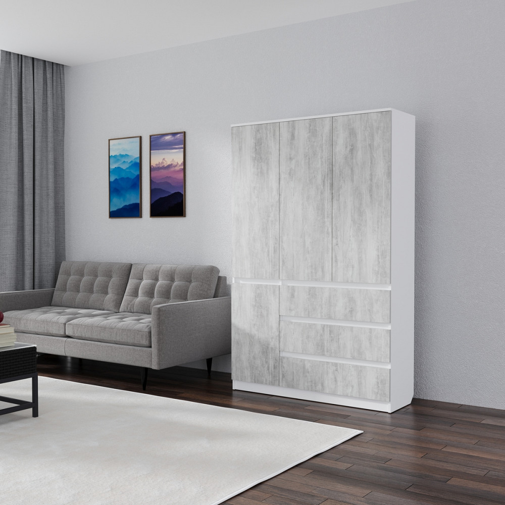 Розпашна шафа Смузі 21 1200 білий/урбан лайт Дніпро - фото 1