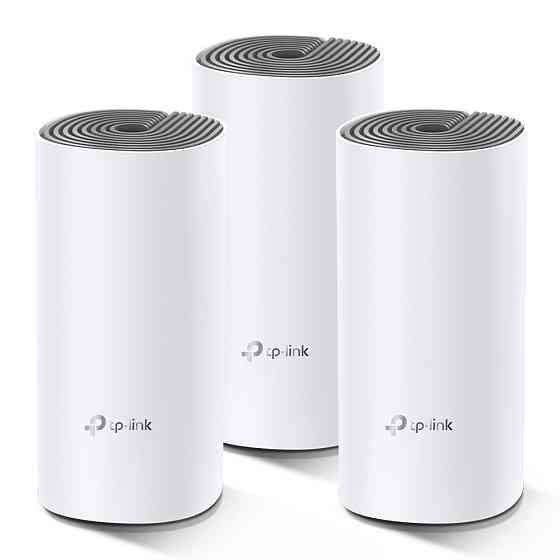 Домашня Mesh Wi-Fi система TP-LINK DECO E4 3PK AC1200 2xFE LAN/WAN MU-MIMO (DECO-E4-3-PACK) Киев
