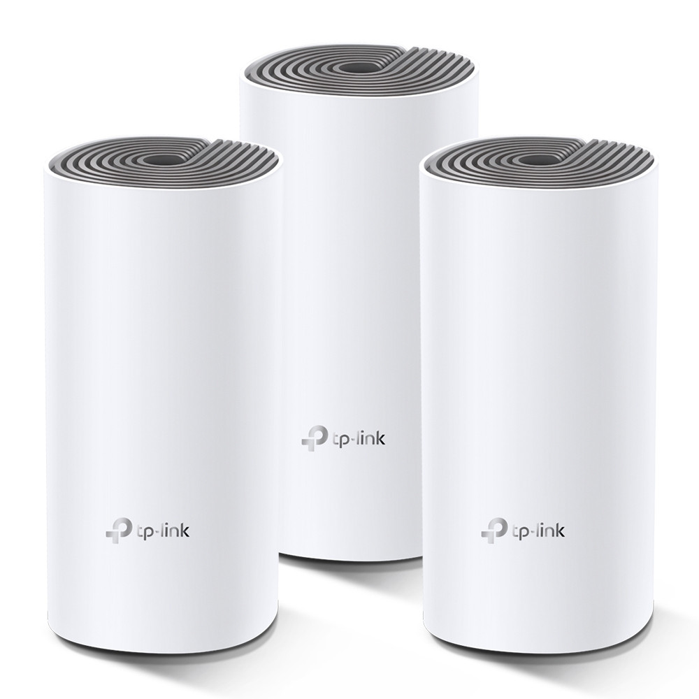 Домашня Mesh Wi-Fi система TP-LINK DECO E4 3PK AC1200 2xFE LAN/WAN MU-MIMO (DECO-E4-3-PACK) Київ - фото 1