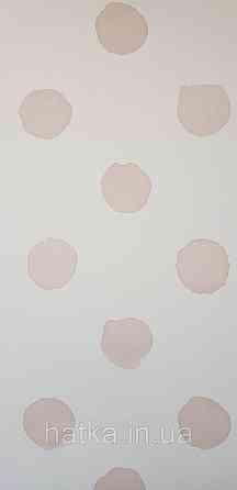 Шпалери флізелінові еко Rasch Kids World 0.53х10 дитячі круги плями рожеві на білому Київ