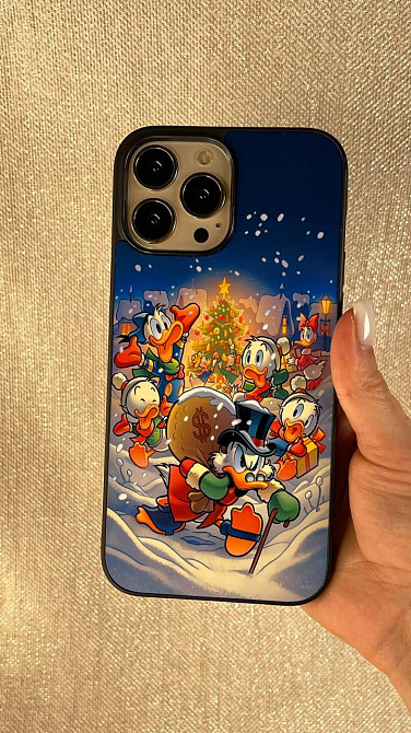 Премиум новогодний чехол со СКРУДЖЕМ на все модели телефонов Iphone, Xiaomi, MEIZU, HUAWEI и Samsung Черновцы - изображение 3