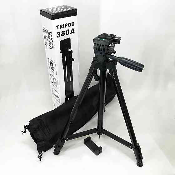 Штатив для блоггера TriPod 380A 0.50-1.35м, Штатив с устойчивой конструкцией для студии HX-19 Львов