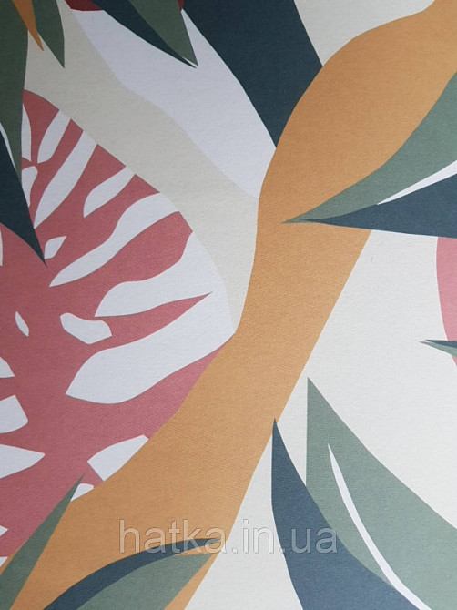 Обои виниловые  Lutece Bensimon панно 260х250 см джунгли листья папоротника монстеры пальмы лианы солнце Киев - изображение 3