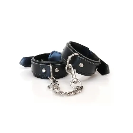 Наручники із екошкіри Art of Sex - Handcuffs Emoji, колір чорний Львів