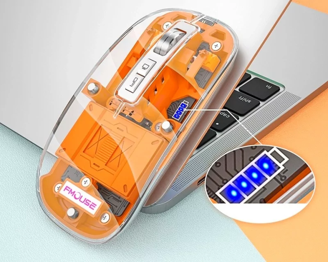 Бездротова миша FMouse M133 2.4 ГГц RGB (акумуляторна) Вінниця - фото 7