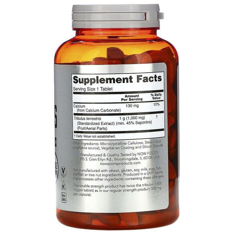 Трибулус для повышения тестестерона Now Foods SportsTribulus 1000 мг 180 таб Киев - изображение 2