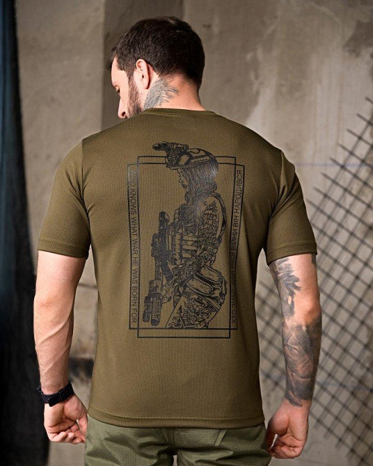 Тактическая потоотводящая Футболка Дева 7.62 олива  ПП7813 Одесса - изображение 5