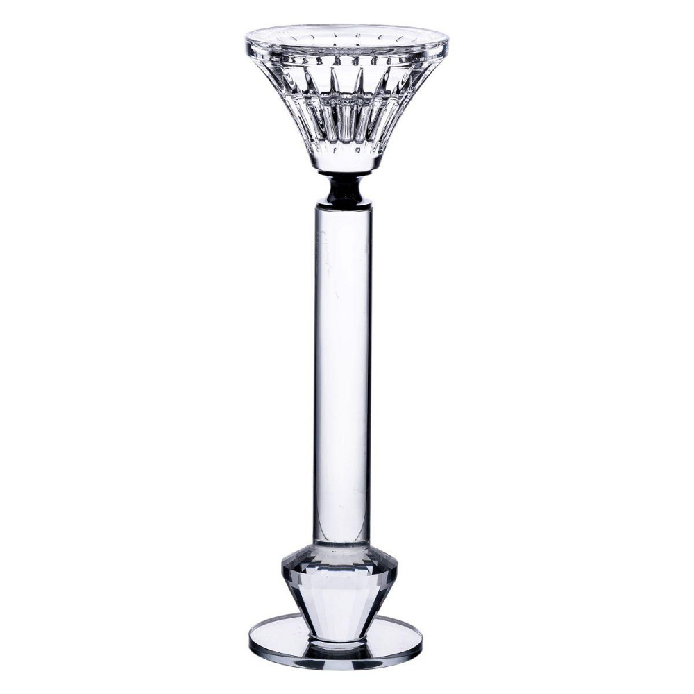 Підсвічник скляний на ніжці  6×21.3 см прозорий декоративний підсвічник на стіл HP-4-12L Київ - фото 1
