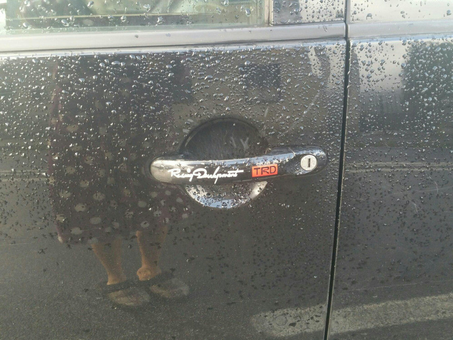 Наклейка на ручки авто Trd номер 7 Белая светоотра Киев - изображение 3