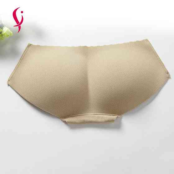 Труси з пушапом жіночі в сіточку безшовні бежевий 2XL(46р.) Київ