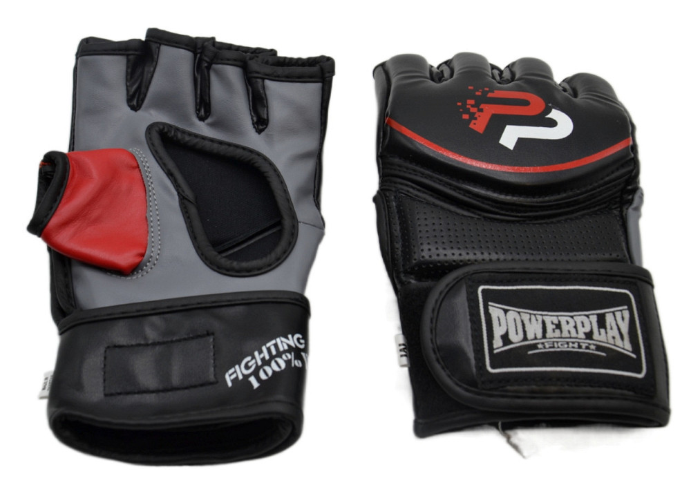 Рукавиці для MMA PowerPlay 3093 Чорні XL Луцк - изображение 7
