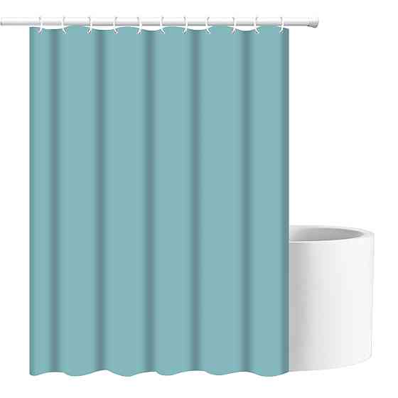 Шторка для ванны из полиэстера водонепроницаемая Bathlux 180x180 см с кольцами, занавеска для ванной комнаты Каменец-Подольский