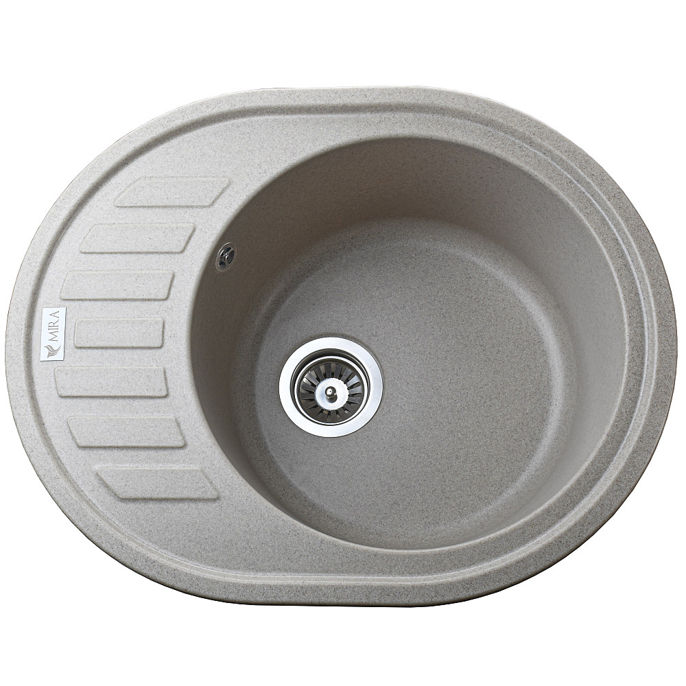 Гранітна мийка Mira ARNICA бежевий 620 х 500 мм Тернопіль - фото 1