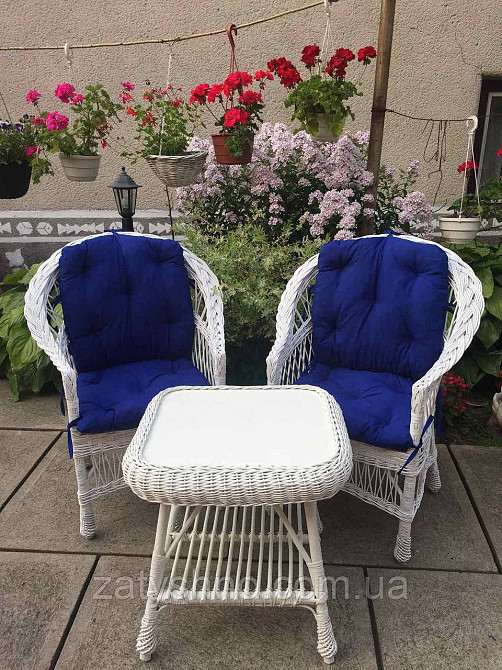 Меблі білі плетені з лози Київ - фото 5
