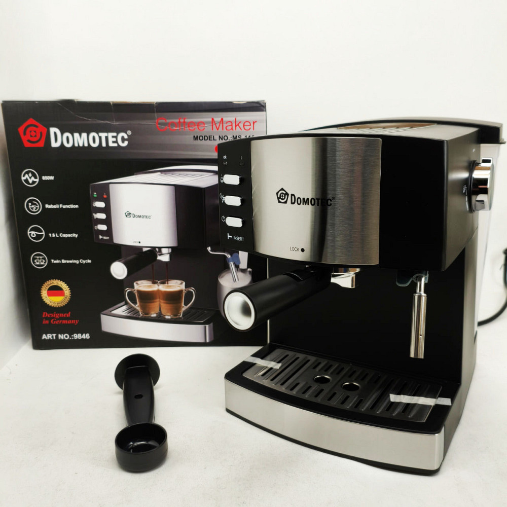 Бытовая электрическая кофеварка для дома Domotec MS-113, Домашняя кофеварка для приготовления напитков HR-84 Львов - изображение 6