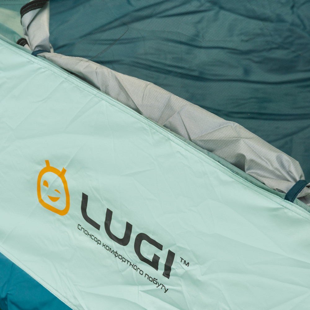 Lugi Намет кемпінговий 3-місний з тентом 235*235*155 см синій LU005BL Коломия - фото 9