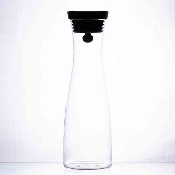 Yiwu Скляний графин з кришкою 1.2 (л) для води, соку, лимонаду HP-19-43 Коломия