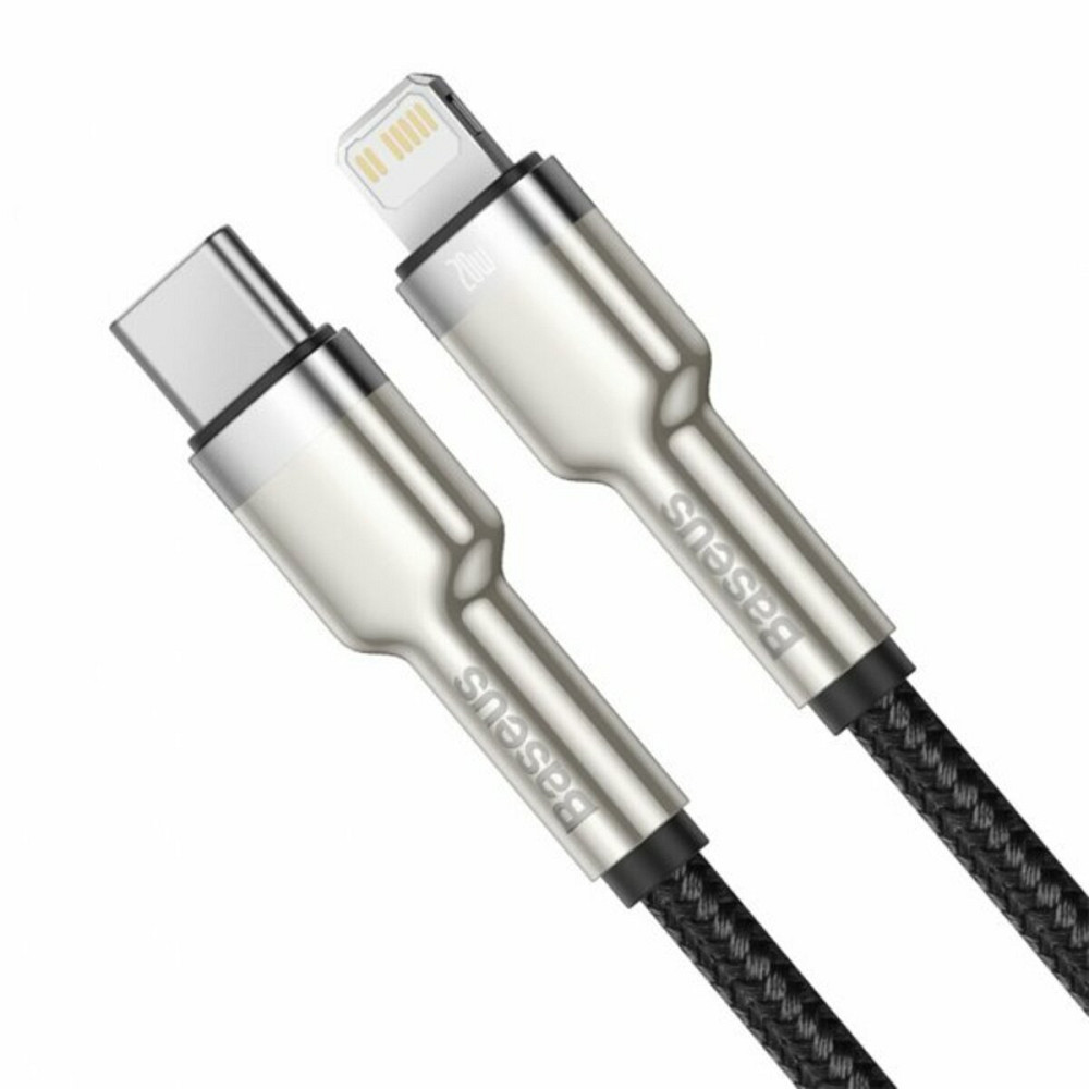 Кабель Baseus Cafule Series Metal Data Cable Type-C to iP PD 20W 2m Black Київ - фото 2