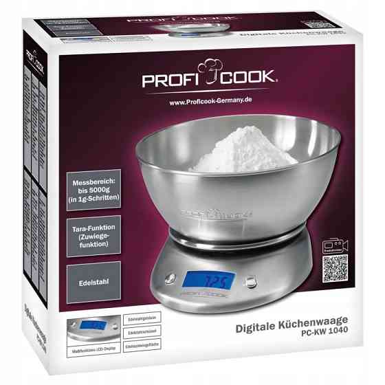 Професійні Ваги Кухонні до 5 кг Profi Cook PC-KW 1040 Нержавіюча сталь Нововолинськ