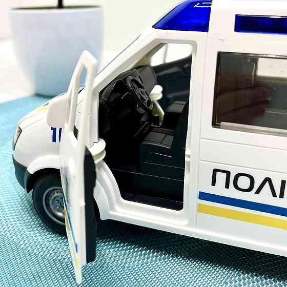 Машина Поліцейська АвтоЕксперт відкриваються двері звук пісні інерція Біла (69609) Чернігів