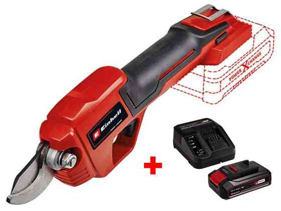 Секатор акумуляторний Einhell GE-LS 18 Li-Solo (2.5Ah + зарядка) : 18B, 28мм товщини, 0.9 кг (3408300) Київ