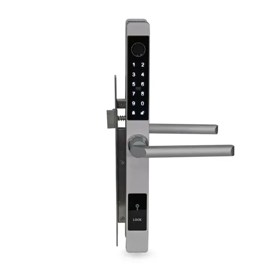 Замок біометричний автономний Trinix TRL-5105BTF Silver Right з Bluetooth, зчитувачем відбитків пальців і карт Mifare (65-00019) Киев