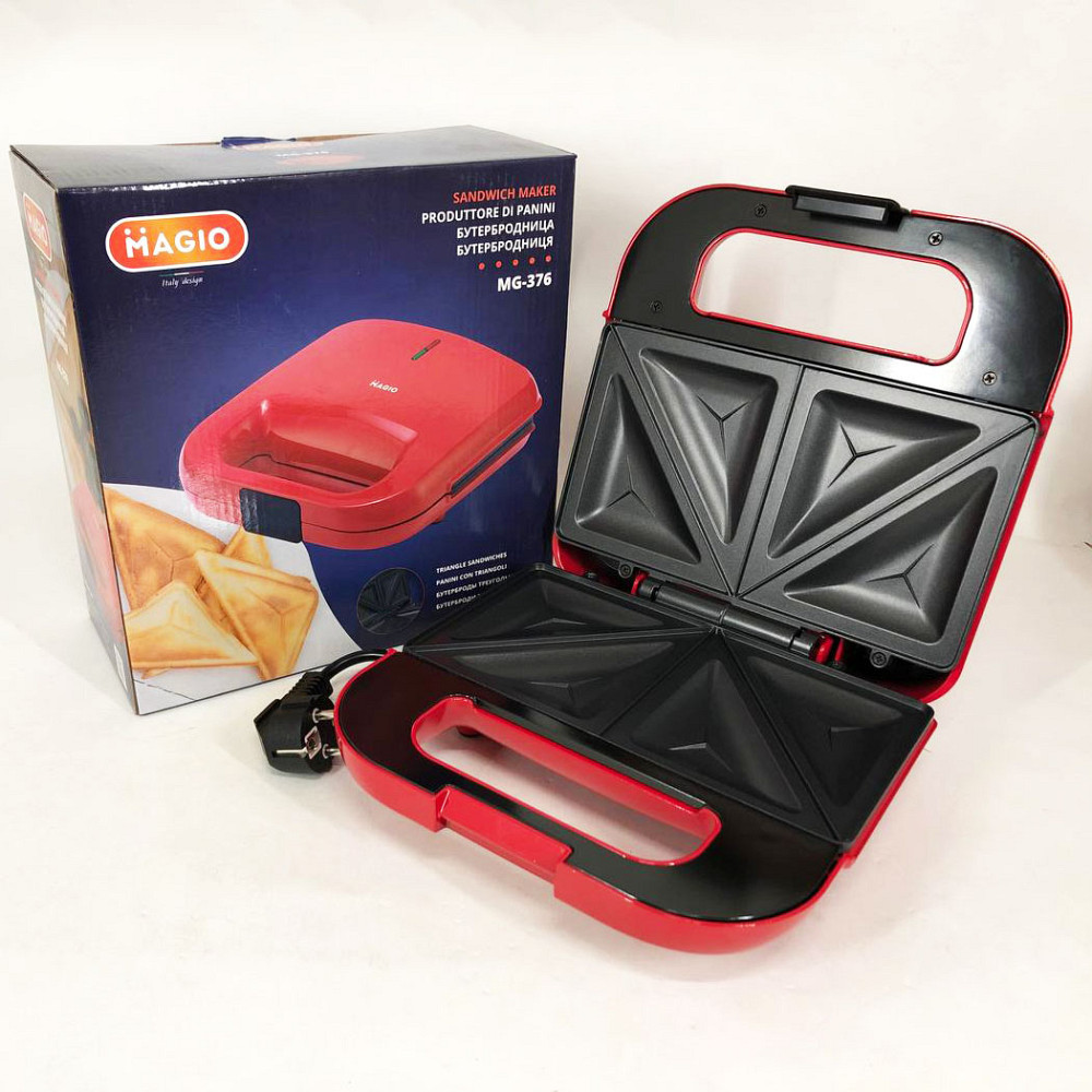 Ребриста бутербродниця MAGIO, Електрична сендвічниця-бутербродниця, Електрична сендвічниця XS-70 Львів - фото 6