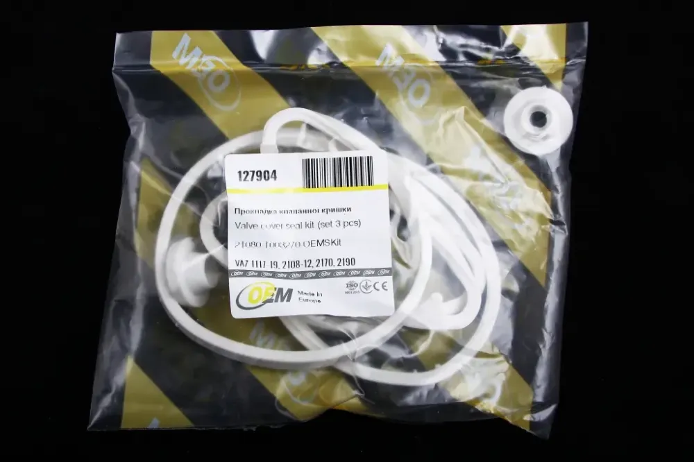 Прокладка клапанной крышки 2108 силикон OEM + 2 втулки Винница - изображение 2
