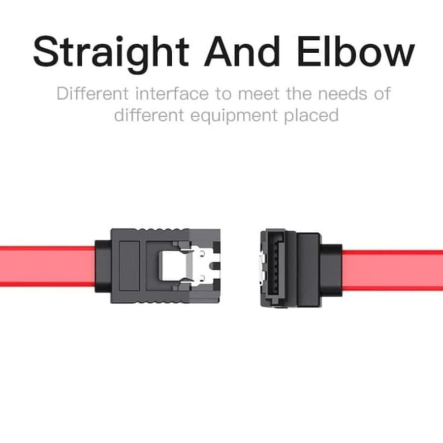 Кабель SATA 3.0 7pin, F/F, 0.5 м, L-конектор, Red Vention Винница - изображение 4