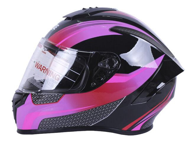 Шолом мотоциклетний інтеграл MD-813 (чорно-бузковий матовий, size S) Мукачево - фото 3