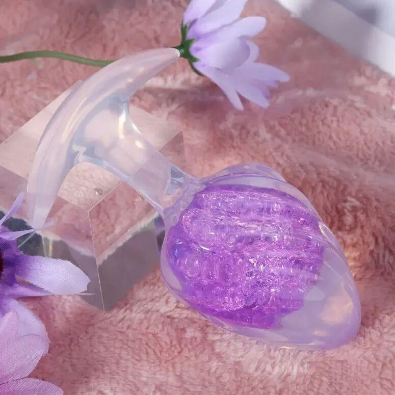 Анальная пробка Liebe Seele Icecream-shaped Crystal Anal Plug - Purple Small Sex Aura Киев - изображение 4