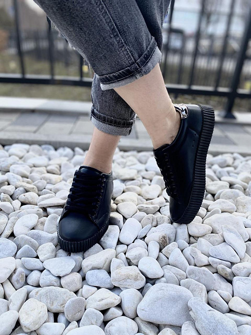 Vices Кросівки жіночі VICES 7170-1 чорні (весна-осінь, еко-шкіра) (1493) Коломия - фото 5