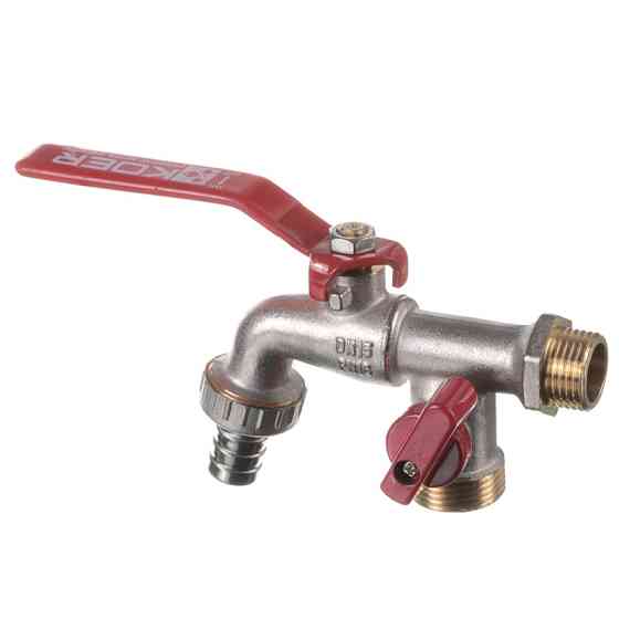 Кран поливу з додатковим виходом KOER KR.248 - 1/2" (KR3071) Київ