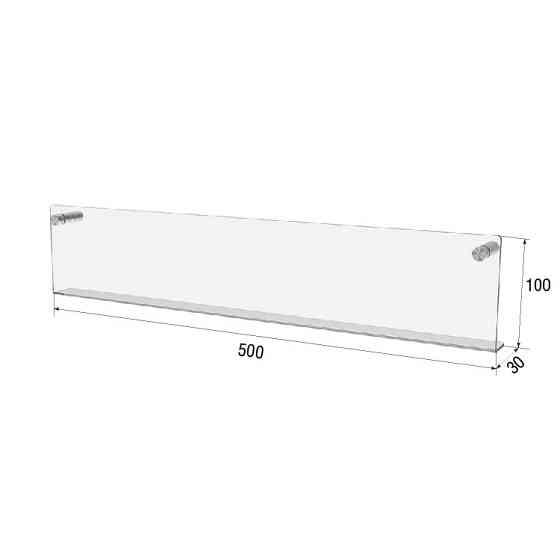 Полиця EKOSTAR настінна 500х100х30 Київ