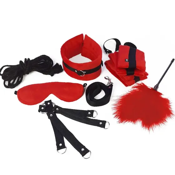 Набір БДСМ Art of Sex - Soft Touch BDSM Set, 9 предметів, Червоний Львів