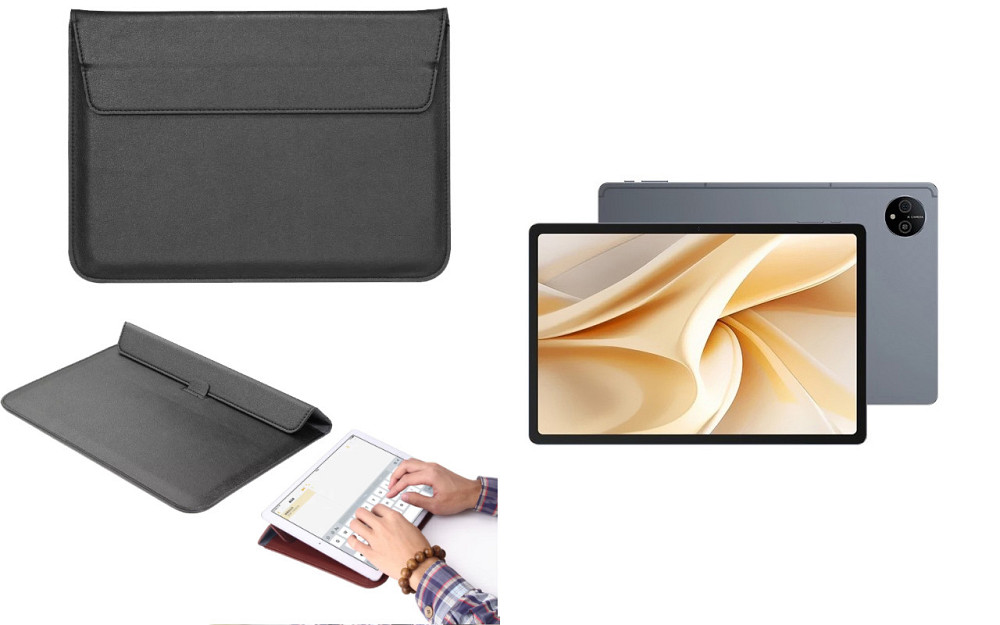 Чехол-конверт VitoCase для Ulefone Tab A11, с функцией подставки для планшета Черный Киев - изображение 1