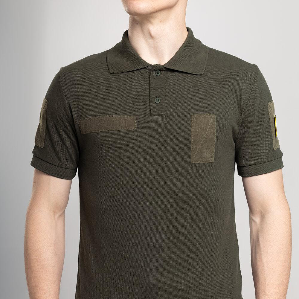 Легке тактичне літнє чоловіче хакі поло Pobedov Royal Військове Київ - фото 3