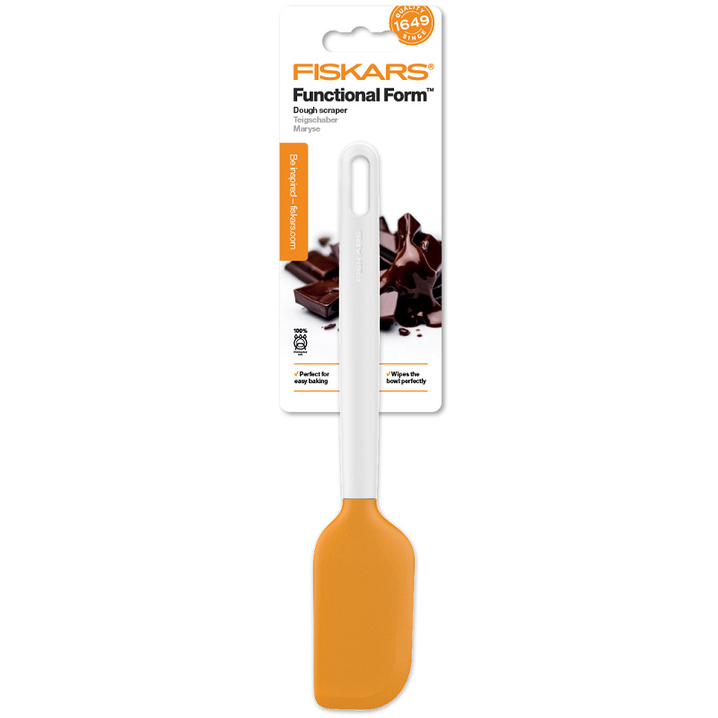 Кухонный Скребок (Шпатель) для теста Fiskars 
