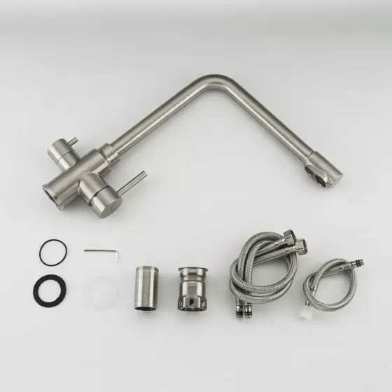 Змішувач для кухні з підключенням до фільтра Frap F43899-1 сатин Київ