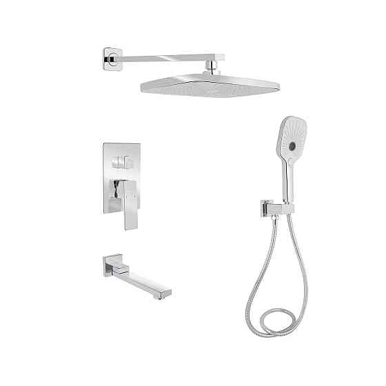 Душова система універсальна Qtap Gemini прихованого монтажу на три споживачі QTGEM114CRM45702 Chrome Київ