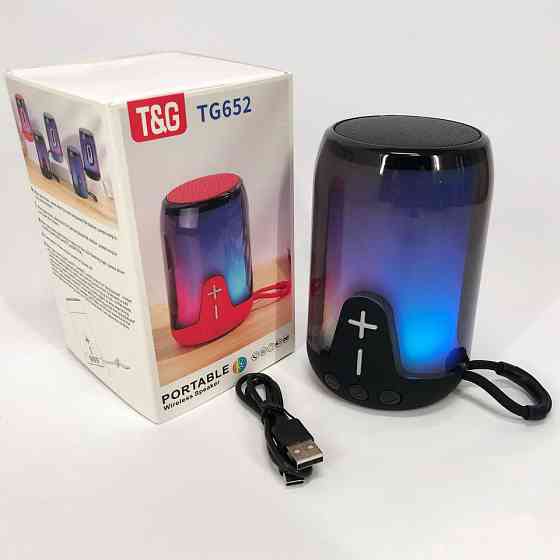 Хорошая bluetooth колонка TG652, Колонка блютуз светящаяся для вечеринки на улице FD-95 Львов