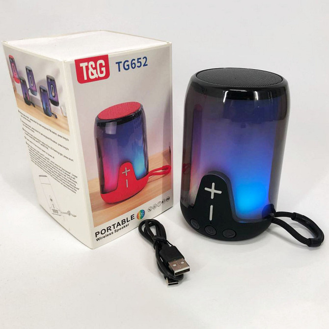 Хорошая bluetooth колонка TG652, Колонка блютуз светящаяся для вечеринки на улице FD-95 Львов - изображение 3