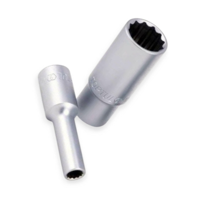 Головка торцевая двенадцатигранная удлиненная 1/2 17мм CrV Мукачево - изображение 1