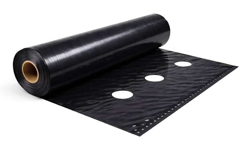 Пленка 30 мкм 1.20м*1000м чёрная перфорированная для  мульчирования 3 отверстия Днепр - изображение 9