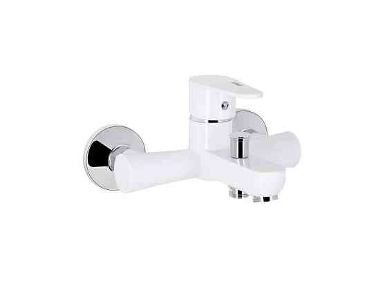 Смеситель Настенный белый для ванны 37W 006 (k35) BRIN37W006 ТМ Brinex Киев
