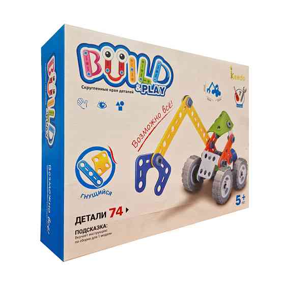 Конструктор Build&Play "Екскаватор" HANYE J-7704, 74 елементи Вінниця