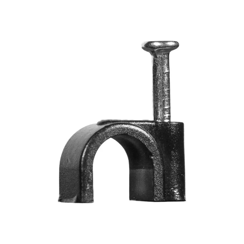 Скоба з цвяхом E-NET 6 мм чорна, 100 штук (94-00323) Київ - фото 2