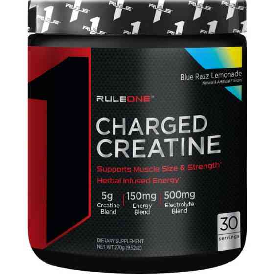 Креатин Rule One Charged Creatine 270 gram (Blue Razz Lemonade) Луцьк