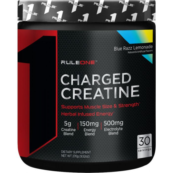 Креатин Rule One Charged Creatine 270 gram (Blue Razz Lemonade) Луцьк - фото 1