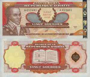 Гаїті Haiti - 20 Gourdes 2001 UNC P. 271Aa ювілейна Полтава